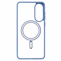 Akrilinis spalvotas Magsafe dėklas Samsung Galaxy S25 Edge šviesiai mėlynas