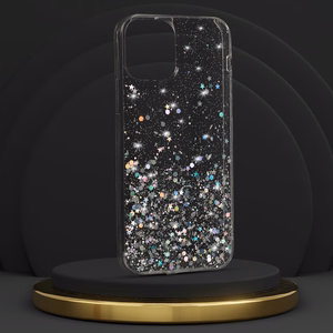 Briliantinis skaidrus dėklas Iphone 11 permatomas