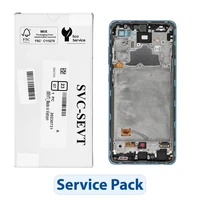 Rinkinys LCD ekranas SAMSUNG A72 4G A725F GH82-25460B mėlynas