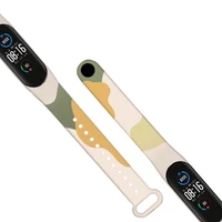 Dirželis Moro juosta Xiaomi Mi Band 3 / 4 silikoninis dirželis laikrodžio apyrankė raštas 10