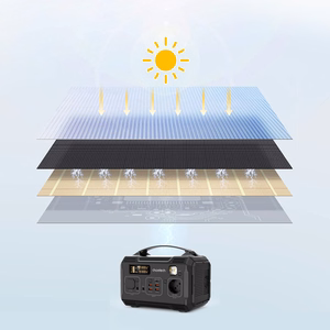 Choetech SC009-V2 saulės sulankstomas įkroviklis 100W USB-C / 2x USB-A PD QC - juodas