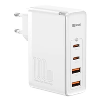 Baseus GaN2 Pro greitas įkroviklis 100W USB / USB Type-C Quick Charge 4+ Power Delivery baltas