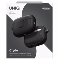 Uniq Clyde dėklas AirPods Pro 3 - juodas ir pilkas