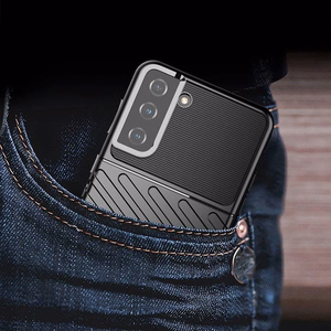 Thunder dėklas lankstus šarvuotas Samsung Galaxy S22 + (S22 Plus) juodas