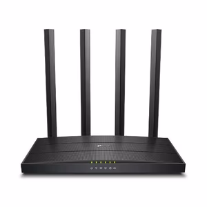 TP-Link Archer C6U belaidis maršrutizatorius Gigabit Ethernet dviejų dažnių (2.4 GHz / 5 GHz) juodas