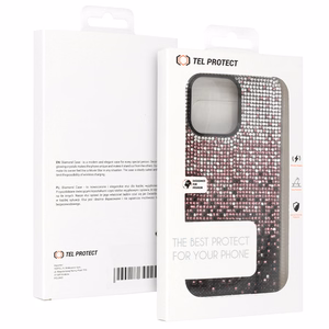 Dėklas telefonui Tel Protect Deimantinis iPhone 13 Pro Max bordo