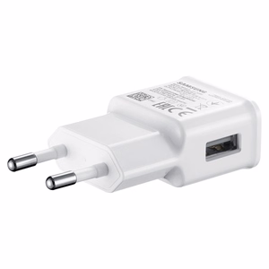 Samsung EP-TA200EWE USB-A 15W sieninis įkroviklis su EP-DR140AWE USB-A - USB-C kabeliu (OOB Bulk - pakaitinė pakuotė) - baltas