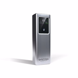 PATONA Platinum Powerbank Luxury One PD100 | 20000mAh | PD 100W | USB-C + USB-A Sidabrinis, Juodas