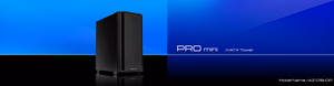 Chieftec Pro Mini AZ-01B-OP kompiuterio korpusas, MidiTower, MicroATX, juodas