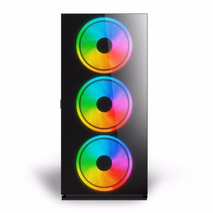 SAVIO Prime X1 ARGB Glass kompiuterio korpusas, juodas