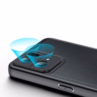 Dux Ducis Fino dėklas padengtas nailono medžiaga Oppo Reno7 Pro 5G juodas