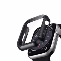 Crong Hybrid Watch dėklas - dėklas with Glass Apple Watch 44mm (juodas)