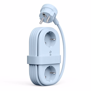 Orico AP3 65W GaN 6in1 maitinimo blokas 2x AC + 2x USB-A + 2x USB-C - mėlynas