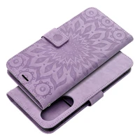MEZZO knygos tipo dėklas telefonui XIAOMI Redmi Note 14 PRO 4G su mandala, violetinis