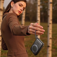 Joyroom JR-PBM02 22.5W 10000mAh išorinė baterija 3in1 magnetinė indukcinė suderinama su MagSafe su įmontuotu kabeliu - juoda