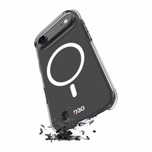 Puro Impact skaidrus D3O TPU+PC magnetinis dėklas telefonui iPhone 17 Air - permatomas