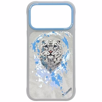 Nimmy Pantera Magnetinis dėklas telefonui iPhone 17 Pro Max - šviesiai pilkas