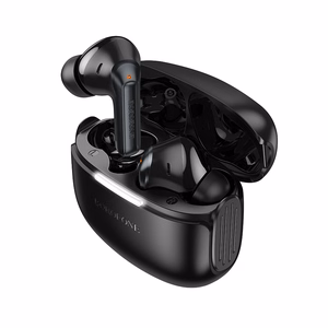 Borofone TWS Bluetooth ausinės FQ9 Plus Peaceful ANC+ENC juodos