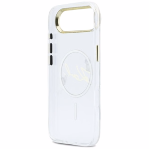 Karl Lagerfeld IML Choupettes Karl Script Logo MagSafe iPhone Air Dėklas - Clear