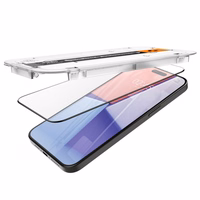 Spigen Glas.tR EZ Fit FC grūdintas stiklas iPhone 15 Pro Max - juodas 2 vnt.