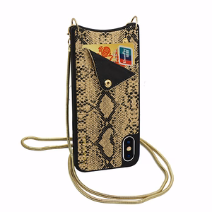 Odinis dėklas telefonui SNAKE - IPHONE XS MAX auksinis