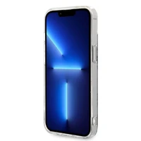 Rinkinys Guess GUBPP14MH4EACSB dėklas + įkroviklis iPhone 14 Plus 6.7" mėlynas/mėlynas kietas dėklas 4G Print Magnetinis