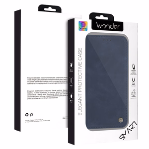 Wonder Smart dėklas iPhone 17 Pro tamsiai mėlynas