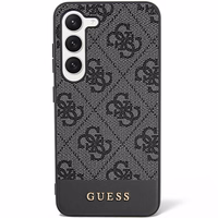 Guess GUHCS23SG4GLGR S23 S911 juodas/juodas kietas dėklas 4G Stripe kolekcija