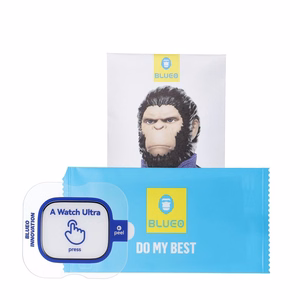 5D Mr. Monkey Apsauginis stiklas - Apple Watch Ultra / Ultra 2 / Ultra 3 juodas (Strong HD)