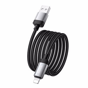 Kabelis USB A į Lightning Hoco 2,4A 1 m X117 juodas