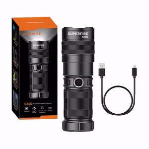 Superfire GT60 prožektorius - 2600 lm, 2 režimai, USB-C