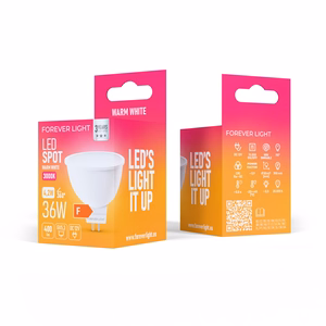 Forever Light LED Bulb GU5,3 MR16 4.2W 400lm 3000K 12V class F