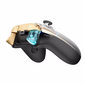 Machenike G5Pro Flagship Wireless Game Controller with Gyroscope and Button Mapping - Black and Gold