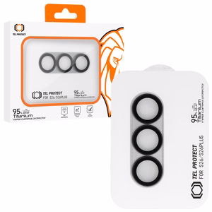 Grūdintas stiklas Tel Protect 95% AR+AF Full Metal Camera Protector ant kameros skirtas Samsung Galaxy S26/S26 Plus baltas (kameros sala)