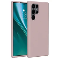 Etteri silikoninis dėklas telefonui Samsung Galaxy S22 Ultra šviesiai rožinis