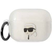 Karl Lagerfeld KLAP2HNIKTCT AirPods Pro 2 dėklas permatomas Ikonik Karl Lagerfeld