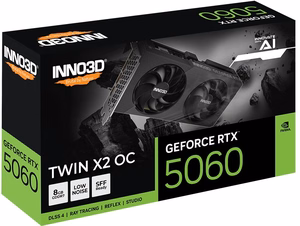INNO3D RTX 5060 Twin X2 OC 8GB vaizdo plokštė