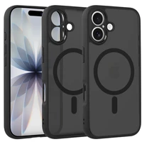 Pilnai matinis magnetinis dėklas Iphone 17 juodas