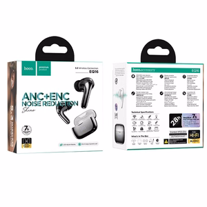 HOCO belaidės ausinės bluetooth TWS ANC ENC EQ16 juodos glazūros