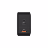 Nuostabus daiktas Sieninis įkroviklis "Thunder Pro GaN EUTH66W" - USB + 2xType C - PD 66W juodas
