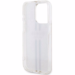 Guess IML 4G Gold Stripe dėklas telefonui iPhone 14 Pro Max - rožinis