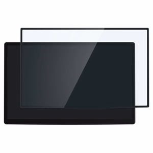 Spigen Glas.tR EZ Fit apsauginis stiklas Tesla Model X 2022 / Model S 2021 - juodas
