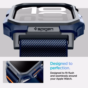 Spigen Lite Fit "Pro" dėklas Apple Watch 10 (46mm) tamsiai mėlynas