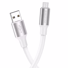 Borofone Kabelis BX82 Bountiful - USB į Micro USB - 2,4A 1 metras baltas