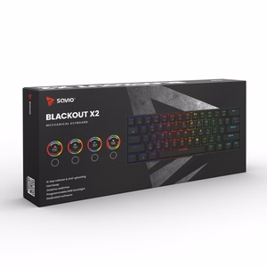 Savio Blackout X2 механическая клавиатура Outemu Red, Hot Swap