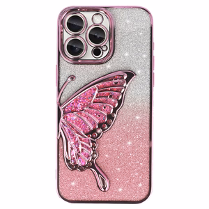 Tel Protect Butterfly vandens dėklas telefonui Iphone 12 Pro rožinis
