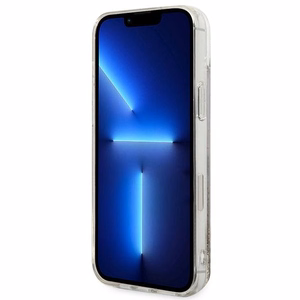 Guess GUOHCP14MGLHFLGO iPhone 14 Plus 6.7 "auksinis / auksinis kietas dėklas Blizgučiai Pakabukai