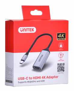 Kabelio adapteris Unitek (V1420A) USB-C - HDMI 2.0 4K 60Hz