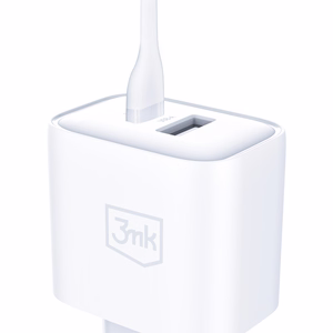 Priedai – 3mk DualCharge 20W PD3.0 QC 3.0 PPS USB 1A1C, baltos spalvos