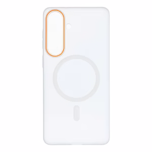Case for Samsung S26 Plus Go Orange compatible with MagSafe transparent